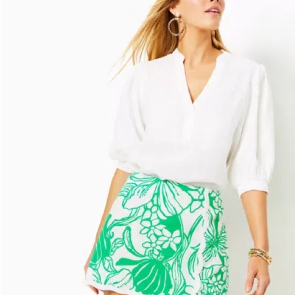 LILLY PULITZER Michelina Cotton Mini Skort